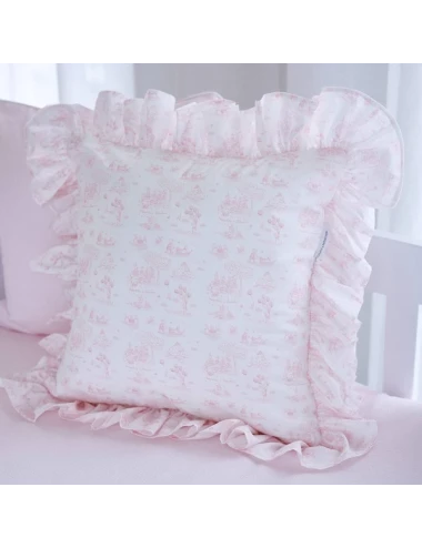 Coussin - Volants Pink Garden Party