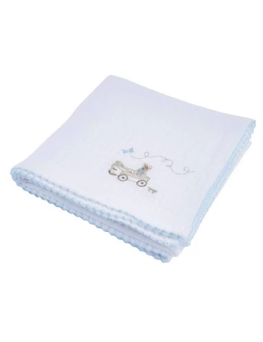 Coffret 3 langes - Blue Garden Party (60x60)