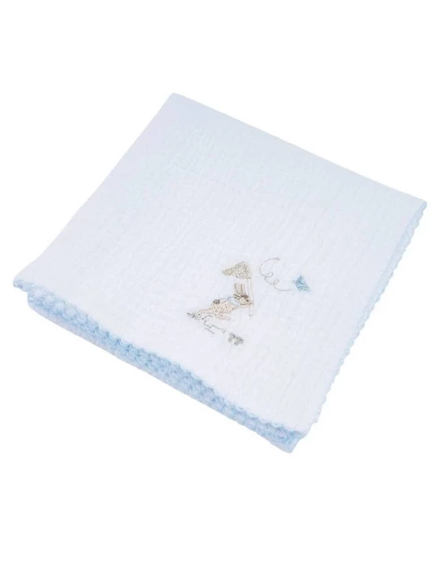 Coffret 3 langes - Blue Garden Party (60x60)