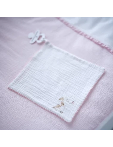 Attache tétine - Lange Pink Garden Party