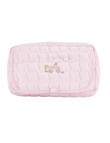 Housse lingettes de voyage - Pink Garden Party