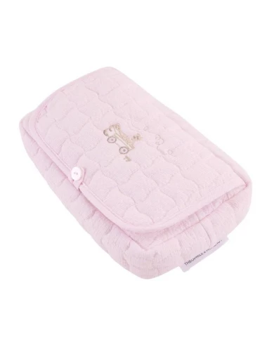 Housse lingettes de voyage - Pink Garden Party