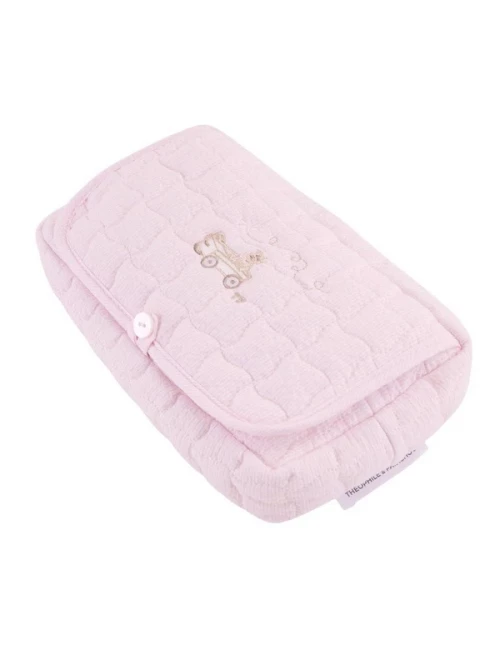 Housse lingettes de voyage - Pink Garden Party
