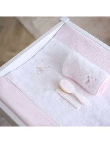 Housse matelas à langer - Pink Garden Party (52x66)