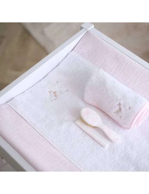 Housse matelas à langer - Pink Garden Party (52x66)