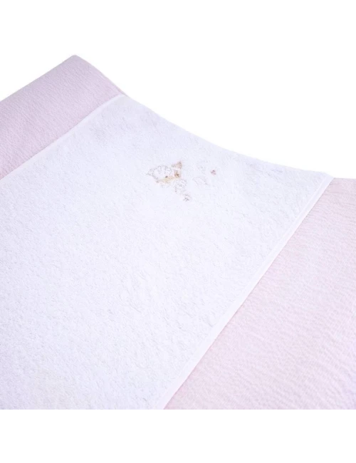 Housse matelas à langer - Pink Garden Party (52x66)