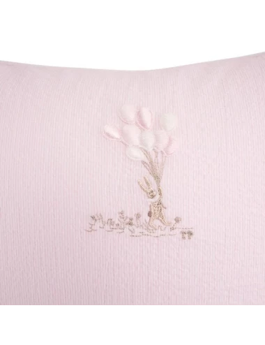 Coussin brodé - Pink Garden Party (40x40)
