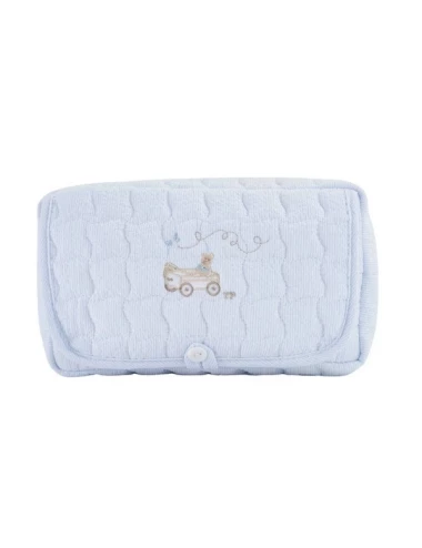 Housse lingettes de voyage - Blue Garden Party