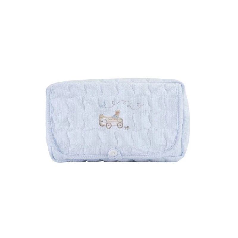 Housse lingettes de voyage - Blue Garden Party