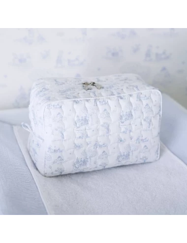 Trousse de toilette rectangle - Blue Garden Party