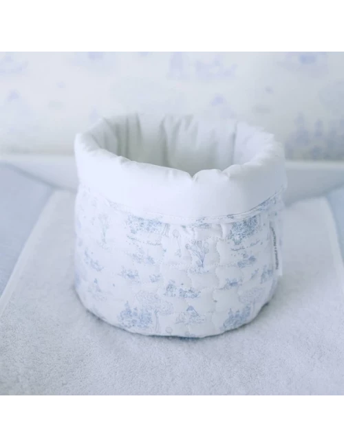 Panier de soins rond - Blue Garden Party