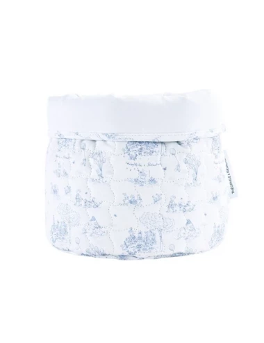 Panier de soins rond - Blue Garden Party
