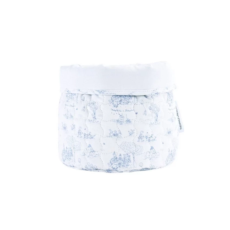 Panier de soins rond - Blue Garden Party