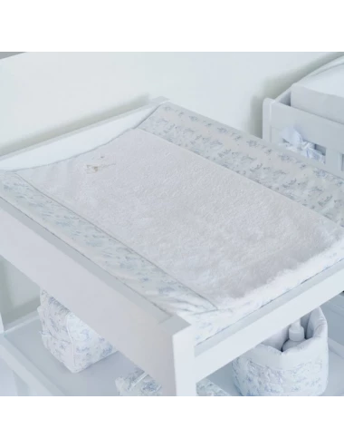 Housse matelas à langer - Blue Garden Party (52x66cm)