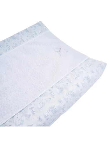 Housse matelas à langer - Blue Garden Party (52x66cm)