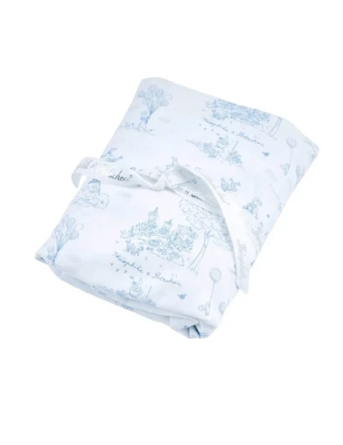 Drap housse couffin - Blue Garden Party (76x32)
