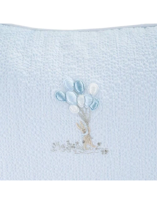 Coussin brodé - Blue Garden Party (40x40)