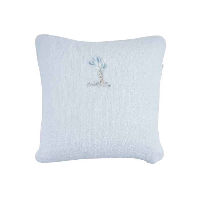 Coussin brodé - Blue Garden Party (40x40)