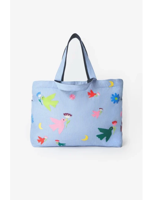 Sac à langer - Brodé oiseaux