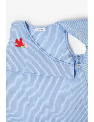 Gigoteuse - Broderie oiseaux (0-6mois)