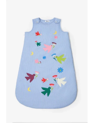 Gigoteuse - Broderie oiseaux (6-18mois)