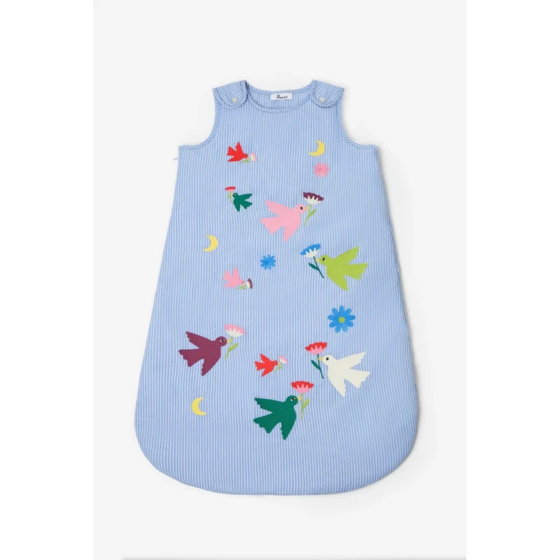 Gigoteuse - Broderie oiseaux (6-18mois)