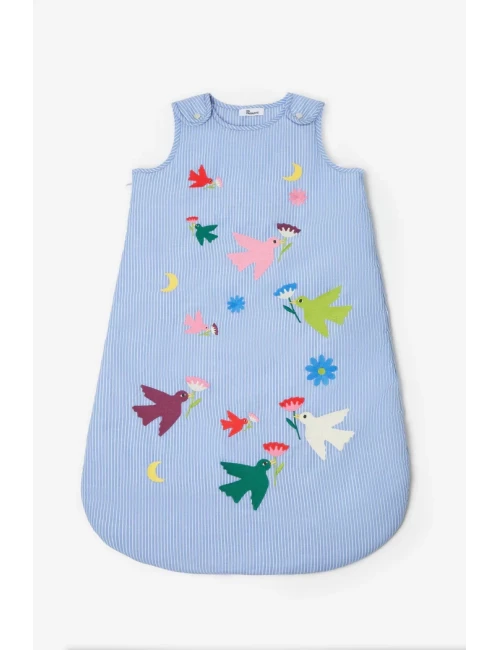 Gigoteuse - Broderie oiseaux (6-18mois)
