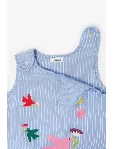 Gigoteuse - Broderie oiseaux (6-18mois)