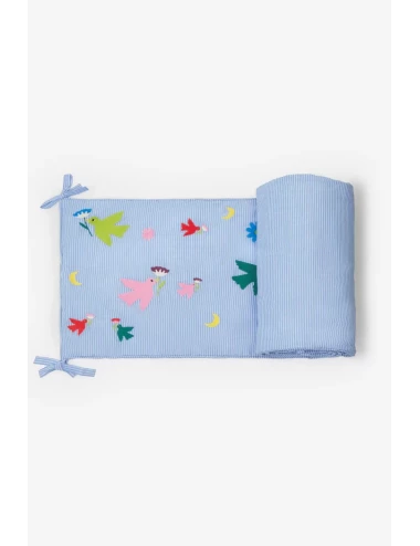 Tour de lit - Broderie oiseaux