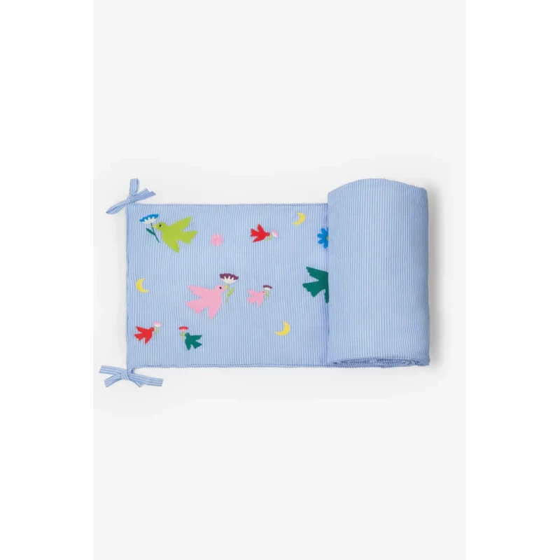 Tour de lit - Broderie oiseaux