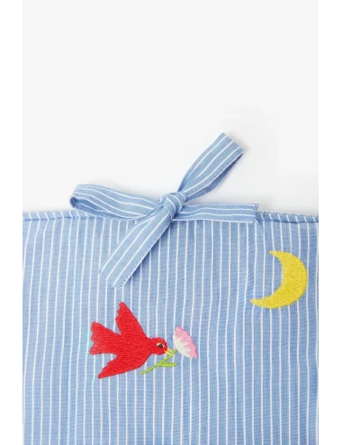 Tour de lit - Broderie oiseaux