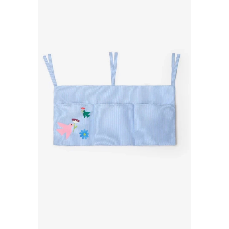 Pochette de lit - Broderie oiseaux