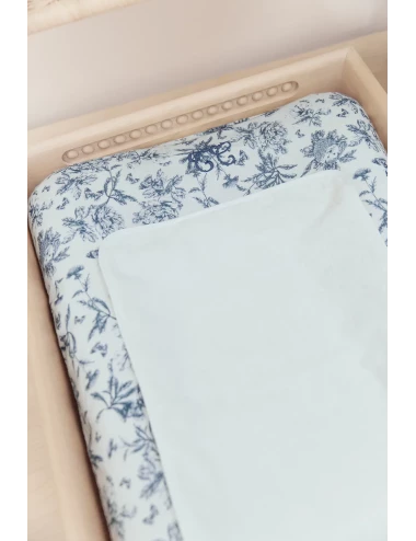 Housse matelas à langer - Toile de Jouy