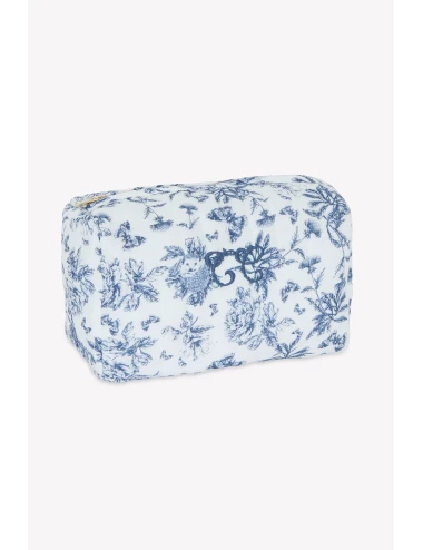 Trousse de toilette - Toile de Jouy