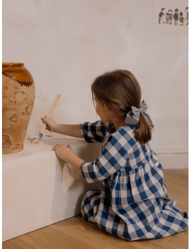 Robe - Pottery Blue Gingham