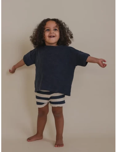 T-shirt en éponge - Navy