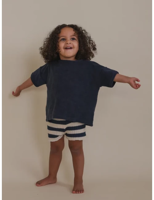 T-shirt en éponge - Navy