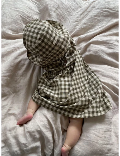 Bob - Olive Gingham Bucket