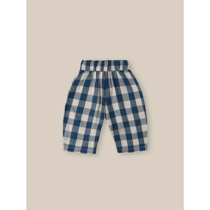 Pantalon - Pottery Blue Gingham Fisherman