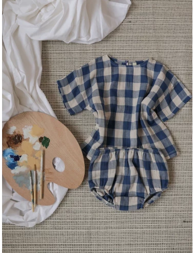 Bloomer - Pottery Blue Gingham
