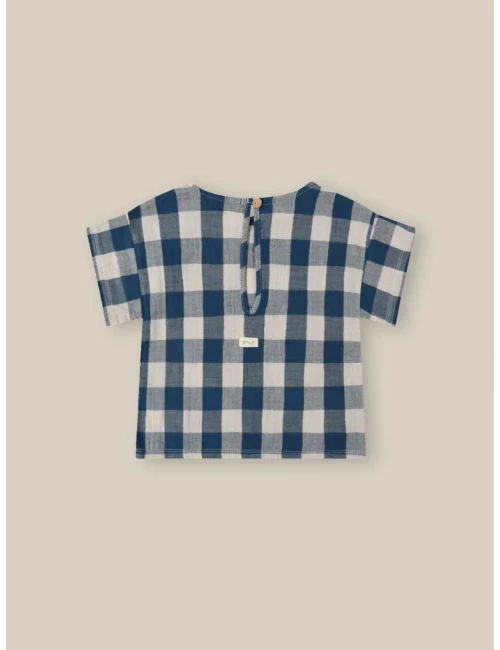 T-Shirt - Pottery Blue Gingham