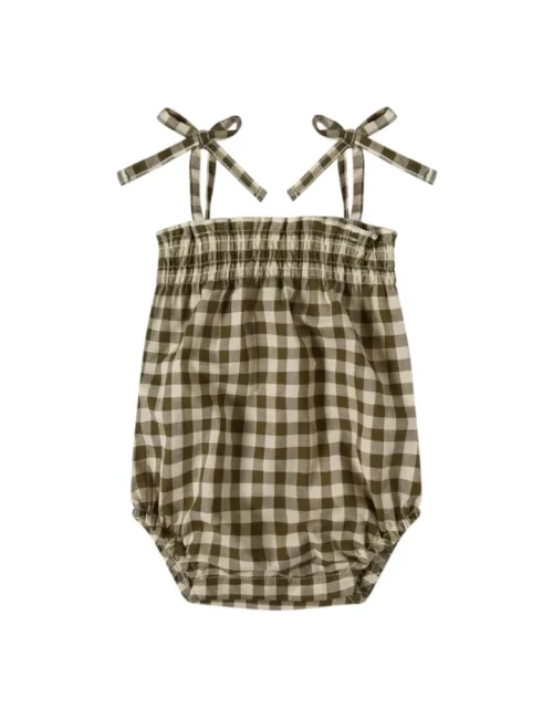 Combinaison vichy - Olive Gingham