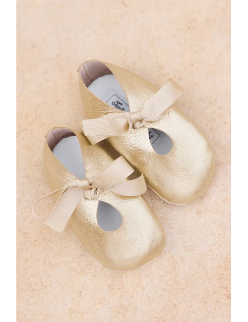 Chaussons - Cuir noeuds