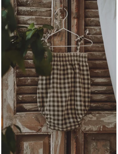 Combinaison vichy - Olive Gingham