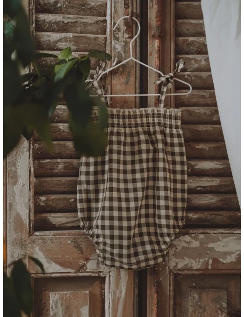 Combinaison vichy - Olive Gingham