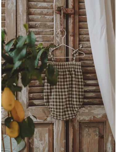 Combinaison vichy - Olive Gingham