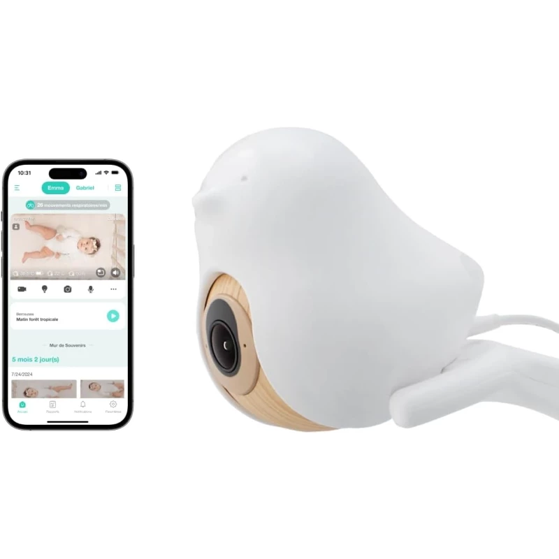 Cubo Ai Smart Baby Monitor 3 + Kit support de sol