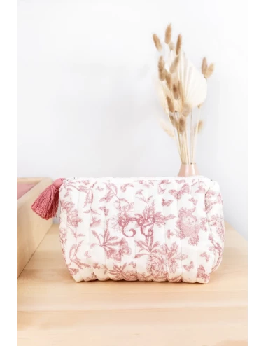 Trousse de toilette - Toile de Jouy