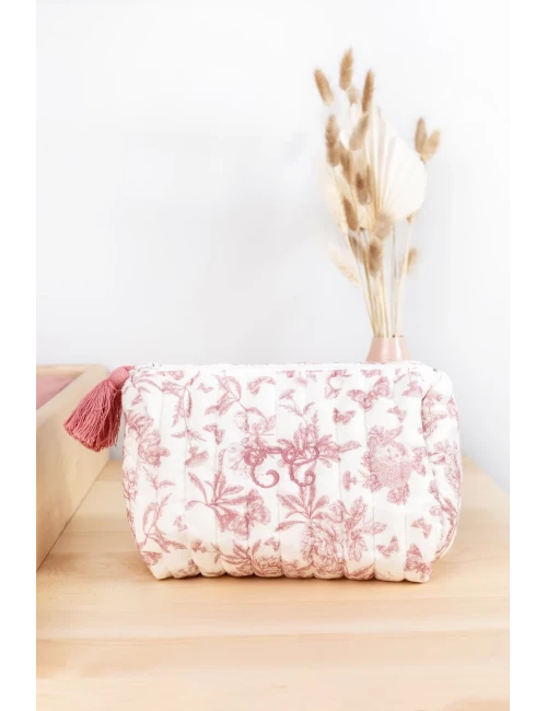Trousse de toilette - Toile de Jouy
