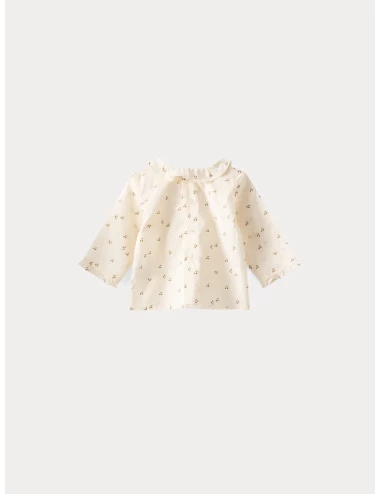 Blouse en voile imprimé bébé or